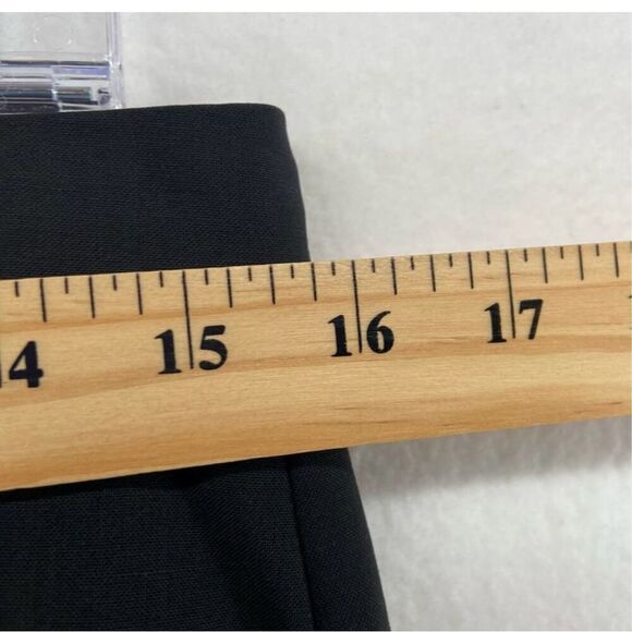Theory Womens Size 8 Pleat Front Straight Leg Dress Pants Dark Blue Ankle Office - Picture 9 of 10